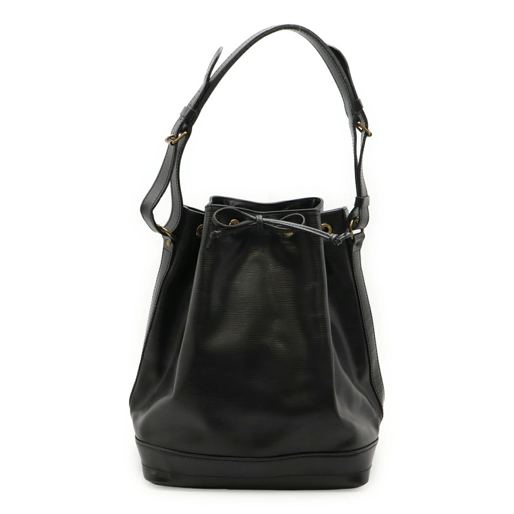 LOUIS VUITTON Epi Noe Shoulder Bag Hobo Semi Shoulder Drawstring Noir Black - Picture 1 of 8